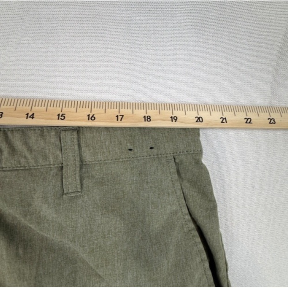 RVCA Mens Hybrid Shorts Size 38 Olive Green Heather Skater Y2K Casual - Picture 7 of 10